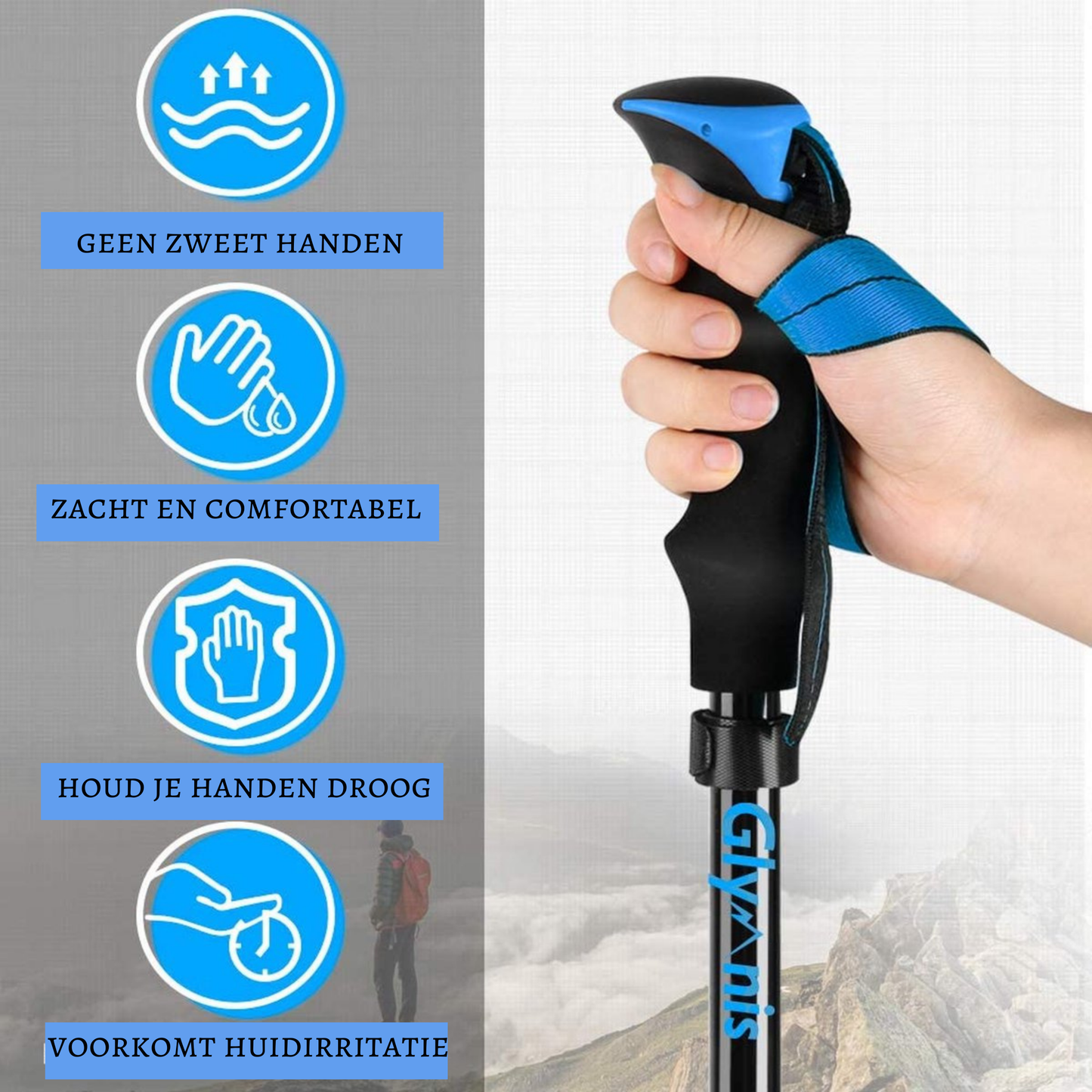Lichtgewicht Wandelstok voor Nordic walking