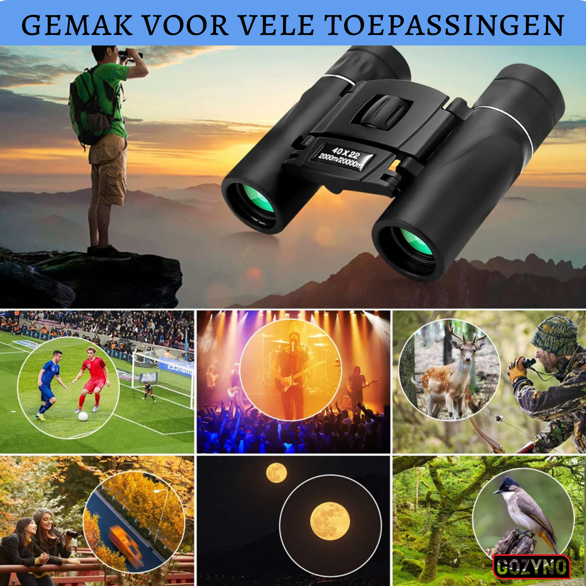 Haal alles van verweg naar dichtbij met deze handige kleine verrekijker