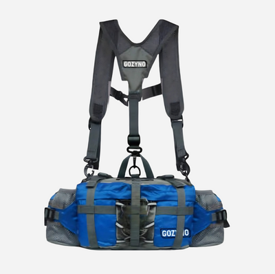 Gozyno Easywalker Gürteltasche - Hellblau mit Brustgurt