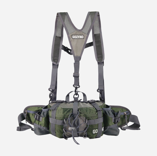 Gozyno Easywalker Gürteltasche - Grün mit Brustgurt