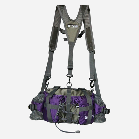 Gozyno Easywalker Gürteltasche - Lila mit Brustgurt